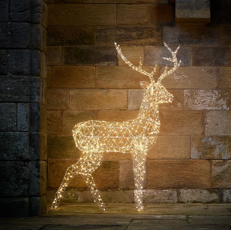 String Lights with Edison Bulbs for Rustic Ambiance1.5m XL Duchy Stag LED Light Up Reindeer String Lights with Edison Bulbs for Rustic Ambiance1.5m XL Duchy Stag LED Light Up Reindeer