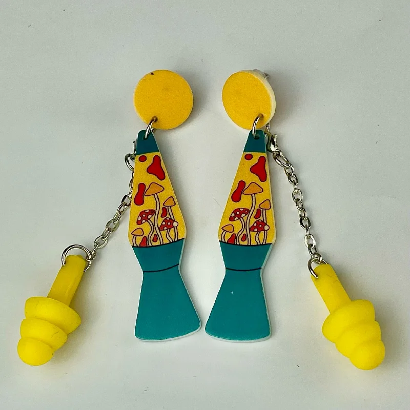 Lava Lamps for Craft Fairs to Enhance the Booth DisplayLava Lamp Earplug Earrings