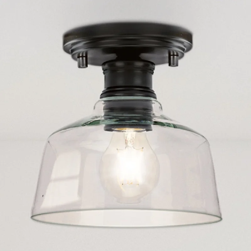 Industrial Lighting with High CRI (Color Rendering Index) for True Color PerceptionUHP4884 Transitional Indoor Ceiling Light, 7''H x 7-5/8"W x 7-5/8''D, Matte Black Finish, Lubbock Collection Industrial Lighting with High CRI (Color Rendering Index) for True Color PerceptionUHP4884 Transitional Indoor Ceiling Light, 7''H x 7-5/8"W x 7-5/8''D, Matte Black Finish, Lubbock Collection