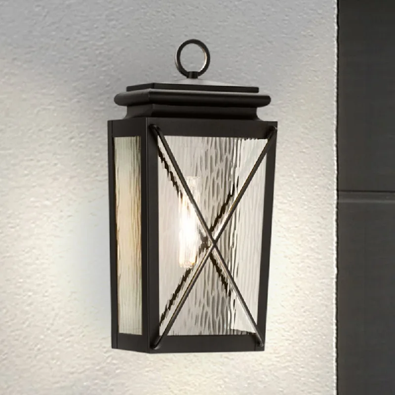 Low - Bay Industrial Lighting Fixtures for Small FactoriesUHP1551 Tudor Outdoor Wall Sconce, 21-1/2''H x 6-3/4"W x 10''D, Textured Black Finish, Buffalo Collection Low - Bay Industrial Lighting Fixtures for Small FactoriesUHP1551 Tudor Outdoor Wall Sconce, 21-1/2''H x 6-3/4"W x 10''D, Textured Black Finish, Buffalo Collection