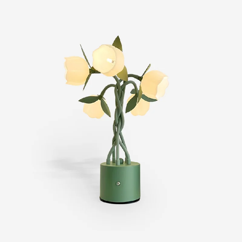 Art Deco - Style Lava Lamps for Elegant InteriorsFaira Flower Table Lamp
