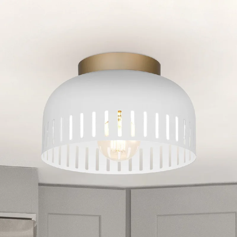 Industrial Lighting for Woodworking FactoriesUQL5610 Bohemian Indoor Ceiling Light, 7''H x 11''W x 11''D, Matte White Finish, Hankinson Collection Industrial Lighting for Woodworking FactoriesUQL5610 Bohemian Indoor Ceiling Light, 7''H x 11''W x 11''D, Matte White Finish, Hankinson Collection