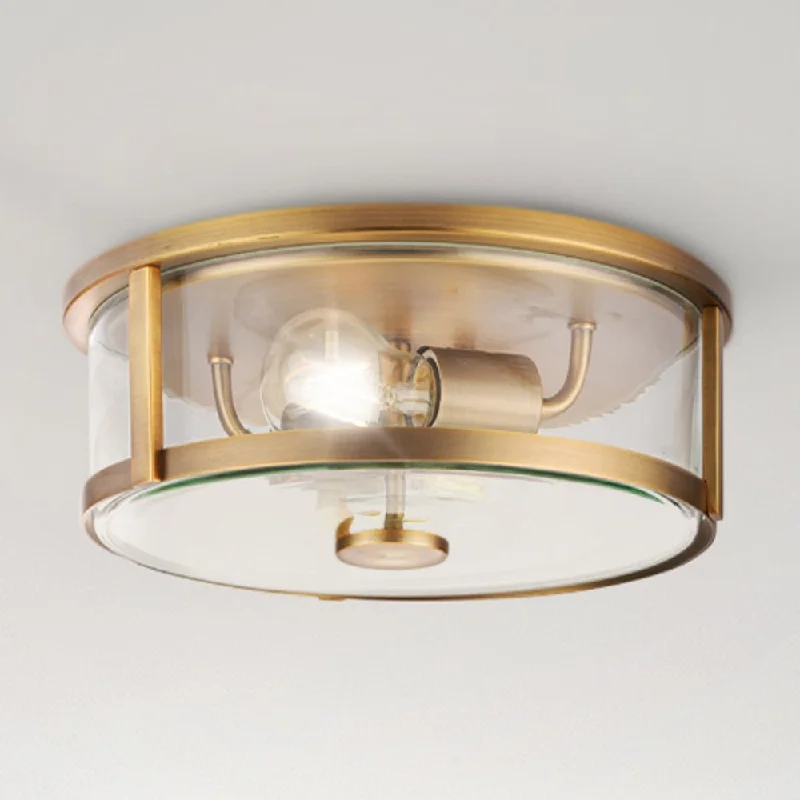 Industrial Emergency Lighting for Safety in FactoriesUHP4595 Modern Farmhouse Indoor Ceiling Light, 4-3/8''H x 12-5/8"W x 12-5/8''D, Vintage Brass Finish, Siegen Collection Industrial Emergency Lighting for Safety in FactoriesUHP4595 Modern Farmhouse Indoor Ceiling Light, 4-3/8''H x 12-5/8"W x 12-5/8''D, Vintage Brass Finish, Siegen Collection