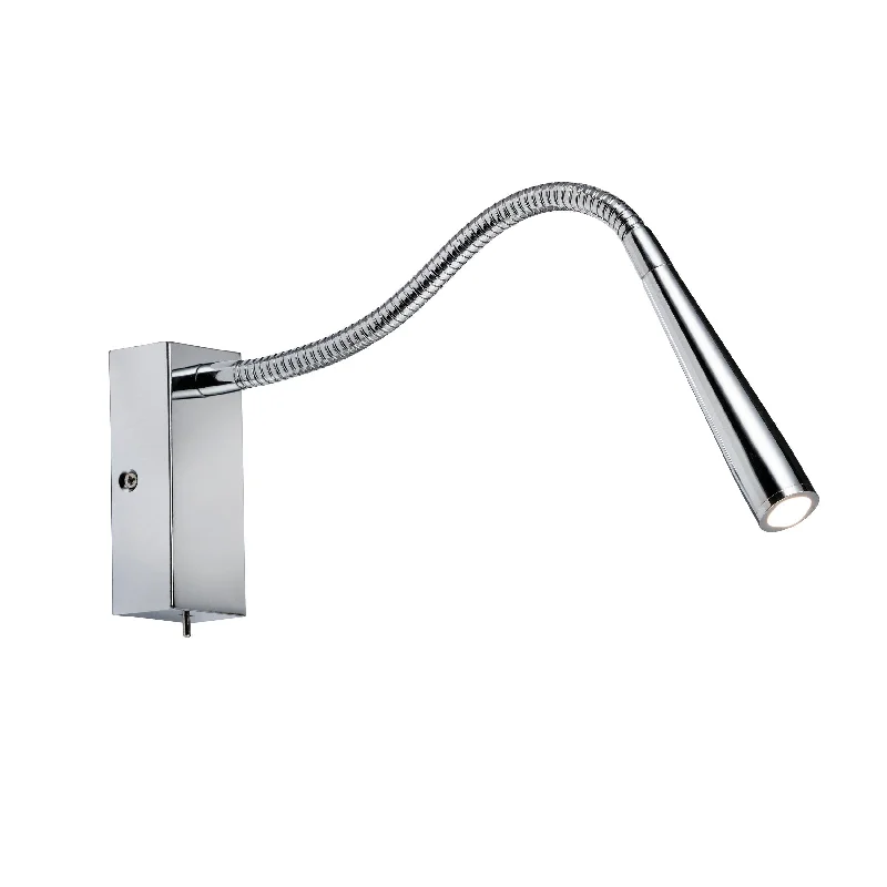 leather wall lamps with a distressed texture for a rugged and stylish lookMadison FLexible LED Task Wall Light 1W - Chrome leather wall lamps with a distressed texture for a rugged and stylish lookMadison FLexible LED Task Wall Light 1W - Chrome