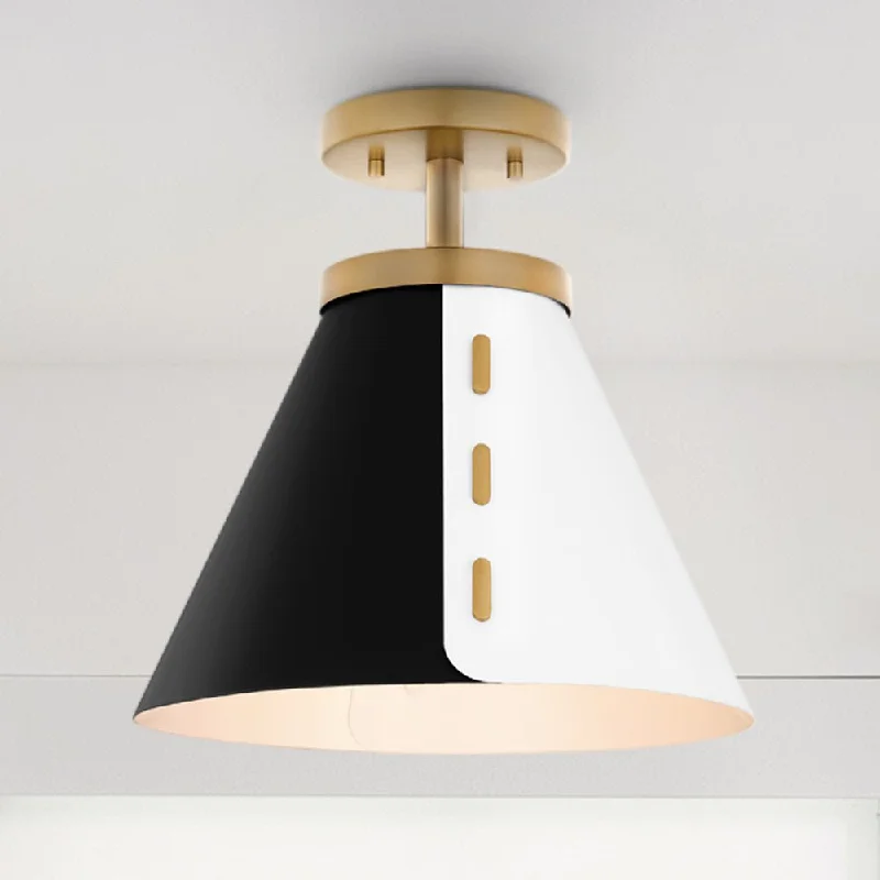 Energy - Efficient Industrial Lighting for Cost - SavingsUQL5860 Cosmopolitan Indoor Ceiling Light, 12''H x 12''W x 12''D, Brushed Weathered Brass Finish, Moers Collection Energy - Efficient Industrial Lighting for Cost - SavingsUQL5860 Cosmopolitan Indoor Ceiling Light, 12''H x 12''W x 12''D, Brushed Weathered Brass Finish, Moers Collection