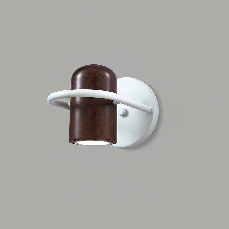 White & Walnut Color