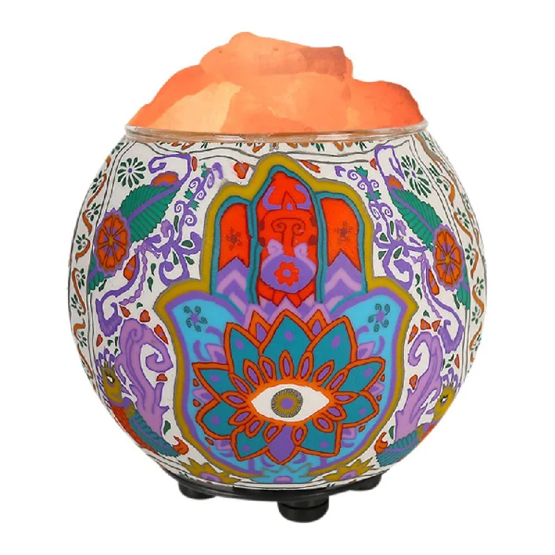 Small Salt Lamps for Desk and NightstandHimalayan CrystalLitez Aromatherapy Salt Lamp with UL Listed Dimmer Cord (Hamsa) Small Salt Lamps for Desk and NightstandHimalayan CrystalLitez Aromatherapy Salt Lamp with UL Listed Dimmer Cord (Hamsa)