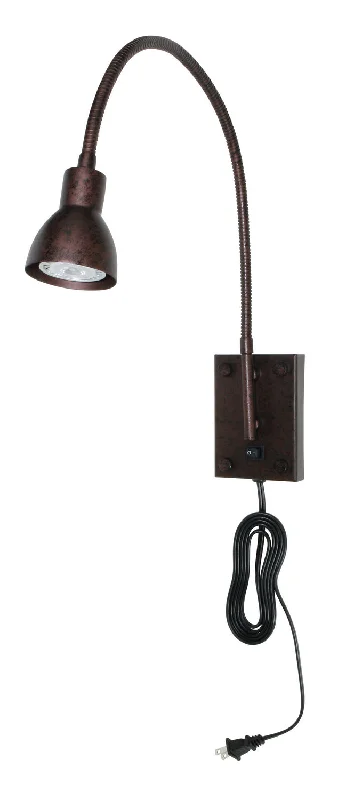 Recessed lights for stairwells to improve safetyLED Gooseneck 1-Light Wall Lamp in Rust Recessed lights for stairwells to improve safetyLED Gooseneck 1-Light Wall Lamp in Rust