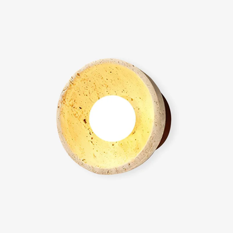Lava Lamps for Theaters' Foyers to Attract AttentionOllina Travertine Wall Lamp