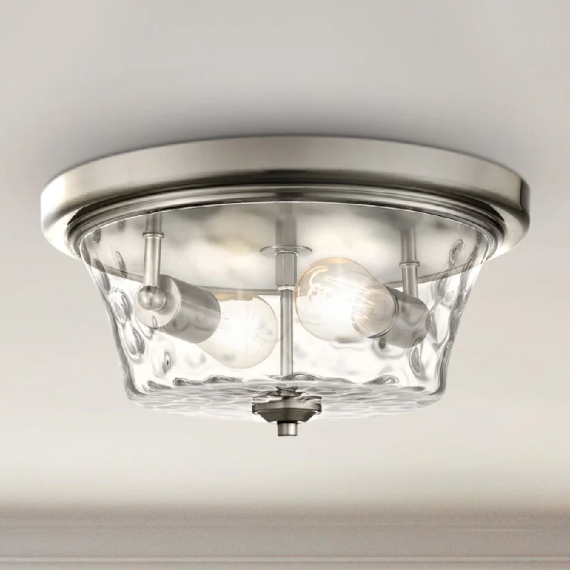 Shock - Resistant Industrial Lighting for Vibrating Machinery AreasUQL4426 Contemporary Indoor Ceiling Light, 6.50''H x 14.00''W x 14.00''D, Brushed Nickel Finish, Ravensburg Collection Shock - Resistant Industrial Lighting for Vibrating Machinery AreasUQL4426 Contemporary Indoor Ceiling Light, 6.50''H x 14.00''W x 14.00''D, Brushed Nickel Finish, Ravensburg Collection