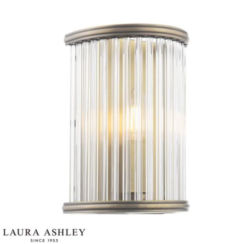 wood wall lamps with natural grain for a warm and organic feelLaura Ashley - Sutton Wall Light, Matt Antique Brass and Ribbed Glass - ID 13630 wood wall lamps with natural grain for a warm and organic feelLaura Ashley - Sutton Wall Light, Matt Antique Brass and Ribbed Glass - ID 13630