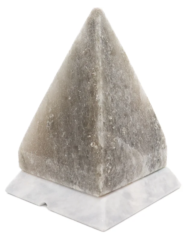 Salt Lamps for Office Stress ReductionGray Himalayan Salt Pyramid Shape Lamp w/ Gray Marble Base Salt Lamps for Office Stress ReductionGray Himalayan Salt Pyramid Shape Lamp w/ Gray Marble Base