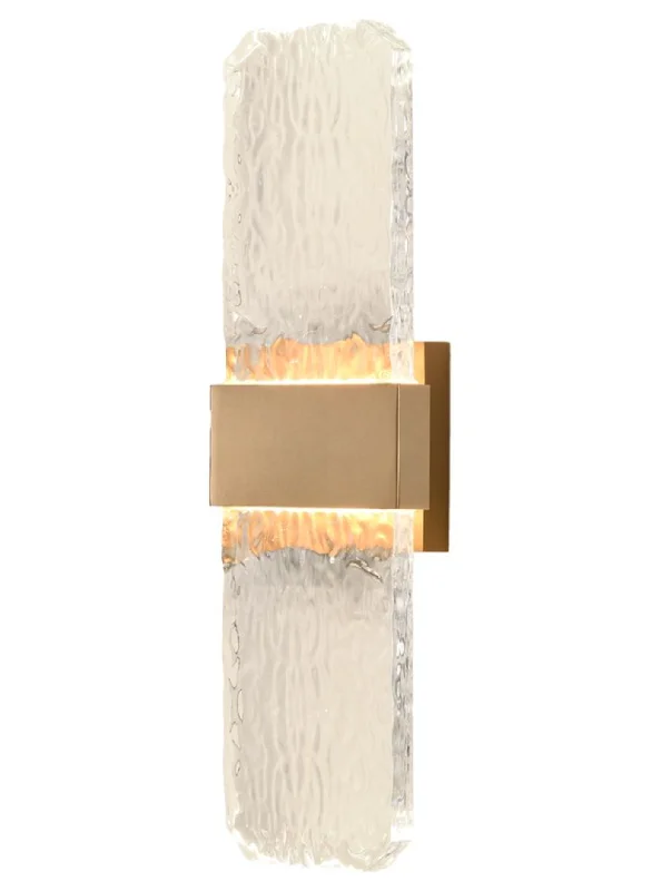 leather wall lamps with a distressed texture for a rugged and stylish lookFRO Aged Brass & Clear Artisanal Cast Glass Versatile Large Wall Light - ID 13253 leather wall lamps with a distressed texture for a rugged and stylish lookFRO Aged Brass & Clear Artisanal Cast Glass Versatile Large Wall Light - ID 13253