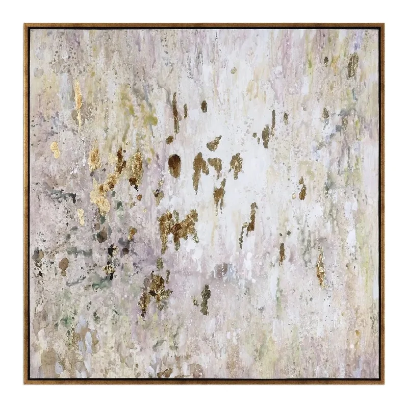 Golden Raindrops Wall Art