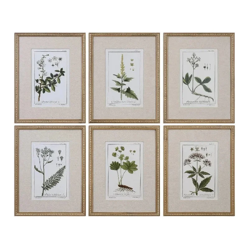 Green Floral Botanical Study Wall Art