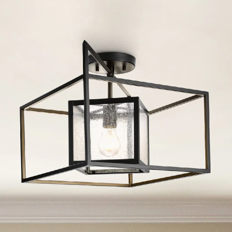 High - Bay LED Industrial Lighting for WarehousesUHP4730 Transitional Indoor Ceiling Light, 12''H x 14"W x 19-7/8''D, Matte Black Finish, Mainz Collection High - Bay LED Industrial Lighting for WarehousesUHP4730 Transitional Indoor Ceiling Light, 12''H x 14"W x 19-7/8''D, Matte Black Finish, Mainz Collection