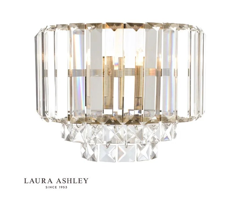 gothic style wall lamps with dark finishes for a mysterious libraryLaura Ashley Vienna, Crystal Wall Light, Antique Brass - ID 13161 gothic style wall lamps with dark finishes for a mysterious libraryLaura Ashley Vienna, Crystal Wall Light, Antique Brass - ID 13161