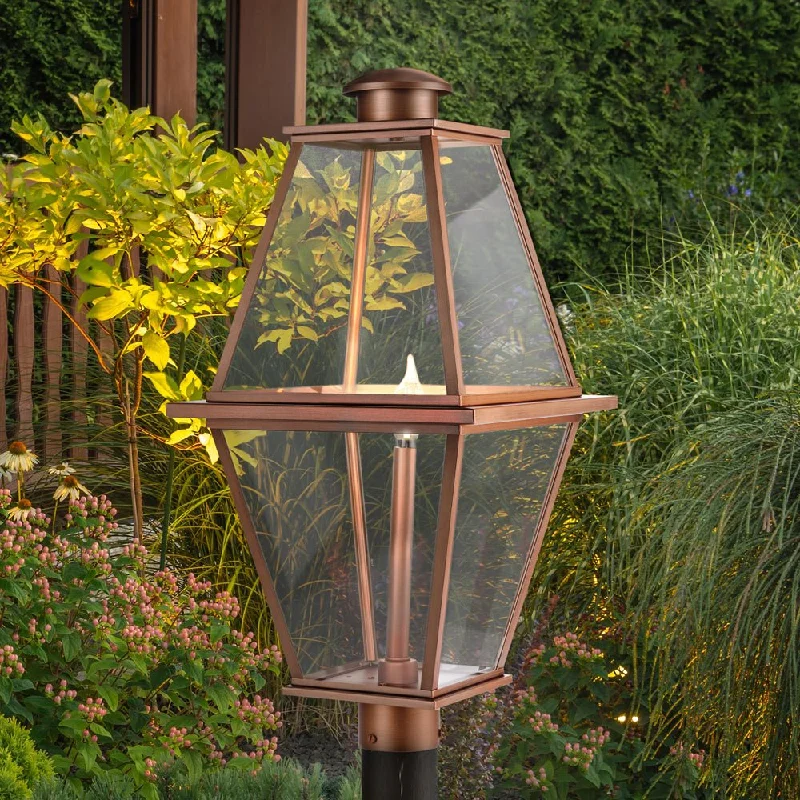 Industrial Emergency Lighting for Safety in FactoriesUHP1511 Vintage Outdoor Post Light, 25-1/4''H x 12-3/4"W x 12-3/4''D, Antique Copper Finish, Solingen Collection Industrial Emergency Lighting for Safety in FactoriesUHP1511 Vintage Outdoor Post Light, 25-1/4''H x 12-3/4"W x 12-3/4''D, Antique Copper Finish, Solingen Collection