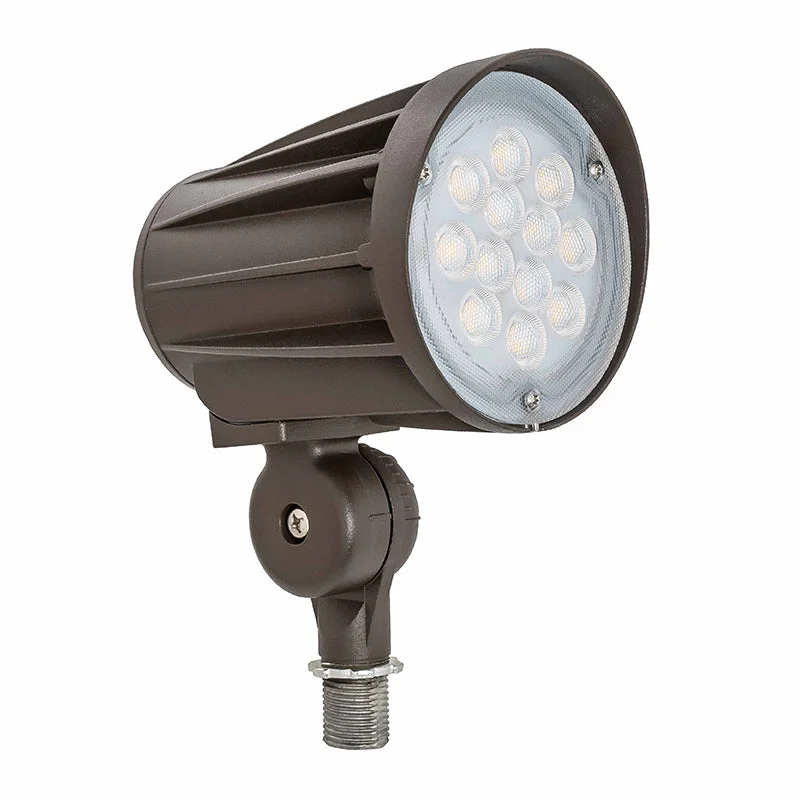 Recessed lights for libraries to provide focused reading lightLED Bullet Flood Light, 28 Watt, 3500 Lumens, 3000K or 5000K, Knuckle Mount, 120-277V