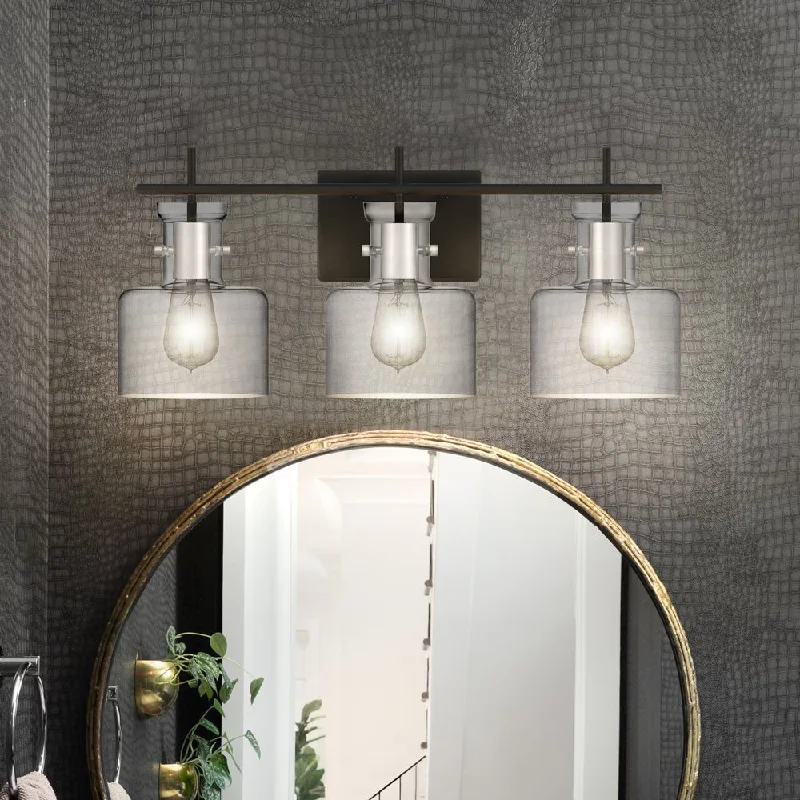Industrial Lighting for Chemical PlantsUQL4971 Modern Indoor Bath Light, 10.25''H x 23.50''W x 7.50''D, Matte Black Finish, Fordville Collection Industrial Lighting for Chemical PlantsUQL4971 Modern Indoor Bath Light, 10.25''H x 23.50''W x 7.50''D, Matte Black Finish, Fordville Collection