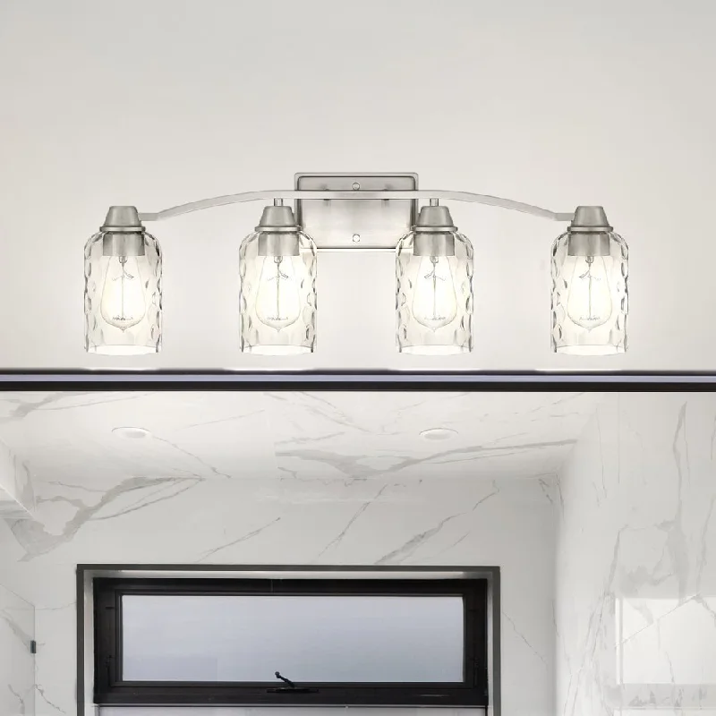 Industrial Lighting for Food Processing FactoriesUQL4422 Classic Indoor Bath Light, 9.00''H x 28.00''W x 6.50''D, Brushed Nickel Finish, Ravensburg Collection Industrial Lighting for Food Processing FactoriesUQL4422 Classic Indoor Bath Light, 9.00''H x 28.00''W x 6.50''D, Brushed Nickel Finish, Ravensburg Collection