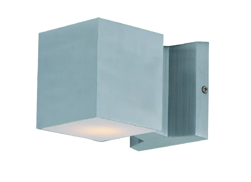 Recessed lights for media rooms to reduce glare on screensLightray LED 2-Light Wall Sconce in Brushed Aluminum