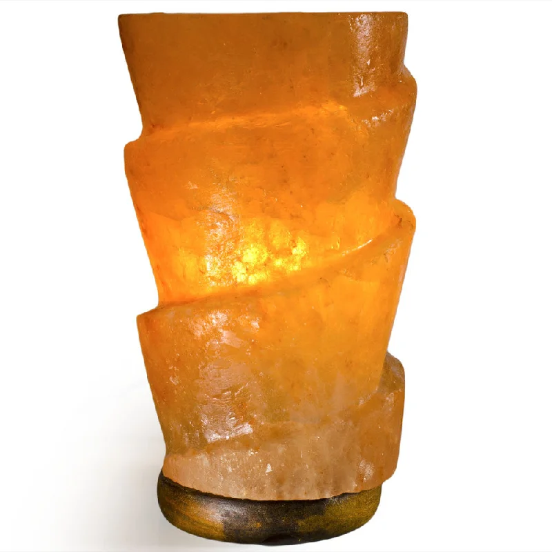 Himalayan Salt Lamps for Bedroom AmbianceNatural Himalayan Funnel Shape Salt Lamp.