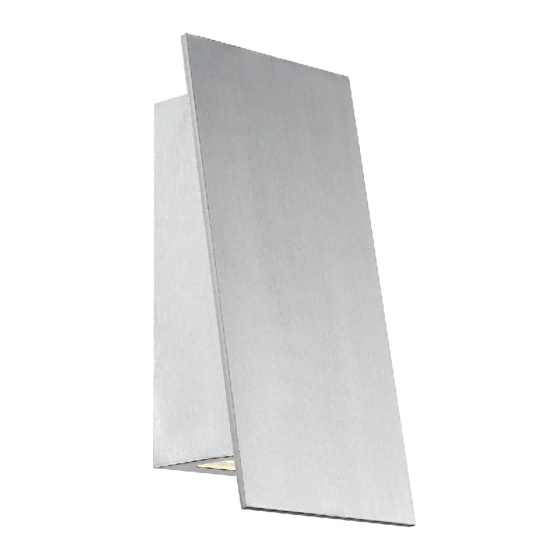 Recessed lights for industrial - style loftsSlant LED Wall Light in Brushed Aluminum