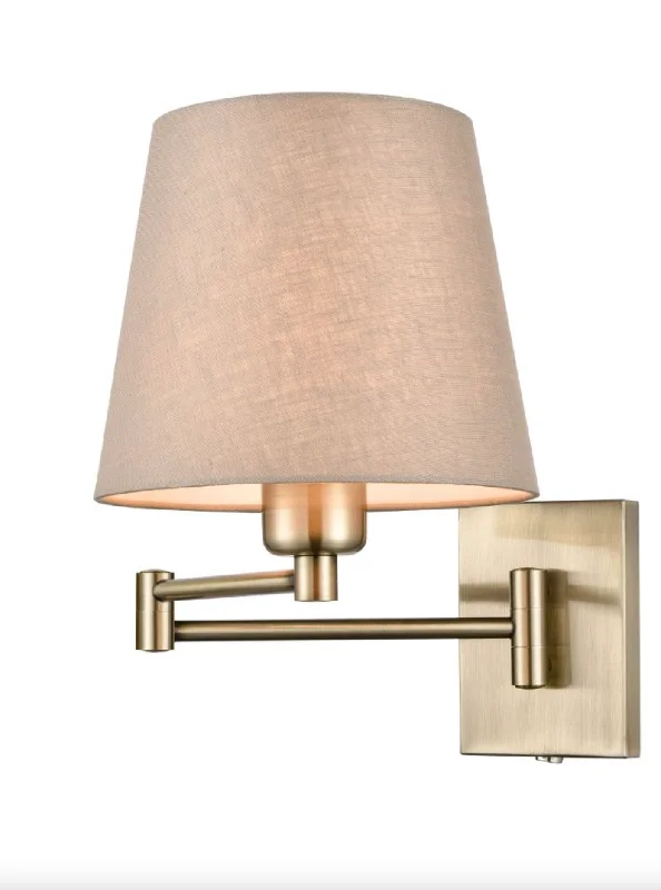 glass wall lamps with frosted glass for soft, diffused lightSwitched Bronze Swing Arm Wall Light with Shade - ID 11253 glass wall lamps with frosted glass for soft, diffused lightSwitched Bronze Swing Arm Wall Light with Shade - ID 11253