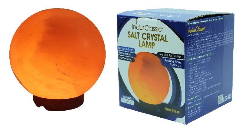 Salt Lamps for Yoga and Meditation SpacesIndusclassic® LG-03 Globe Himalayan Crystal Rock Salt Lamp Ionizer Air Purifier With Dimmable Control Salt Lamps for Yoga and Meditation SpacesIndusclassic® LG-03 Globe Himalayan Crystal Rock Salt Lamp Ionizer Air Purifier With Dimmable Control