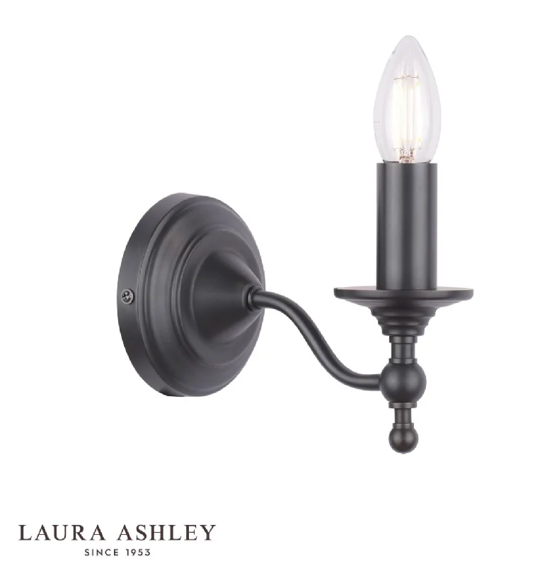 mid - century modern wall lamps with iconic shapes for a stylish studyLaura Ashley - Ludchurch Single Wall Light Industrial Black - ID 13481 mid - century modern wall lamps with iconic shapes for a stylish studyLaura Ashley - Ludchurch Single Wall Light Industrial Black - ID 13481