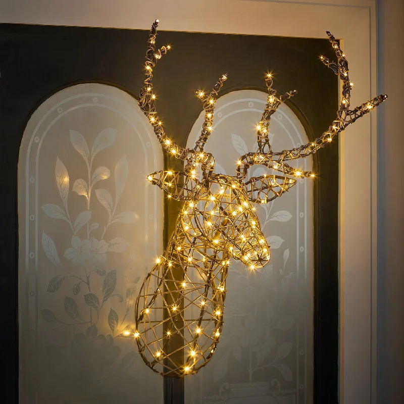 String Lights for Restaurant Outdoor Seating84cm Studley Stag's Head LED Battery Operated Wall Light String Lights for Restaurant Outdoor Seating84cm Studley Stag's Head LED Battery Operated Wall Light