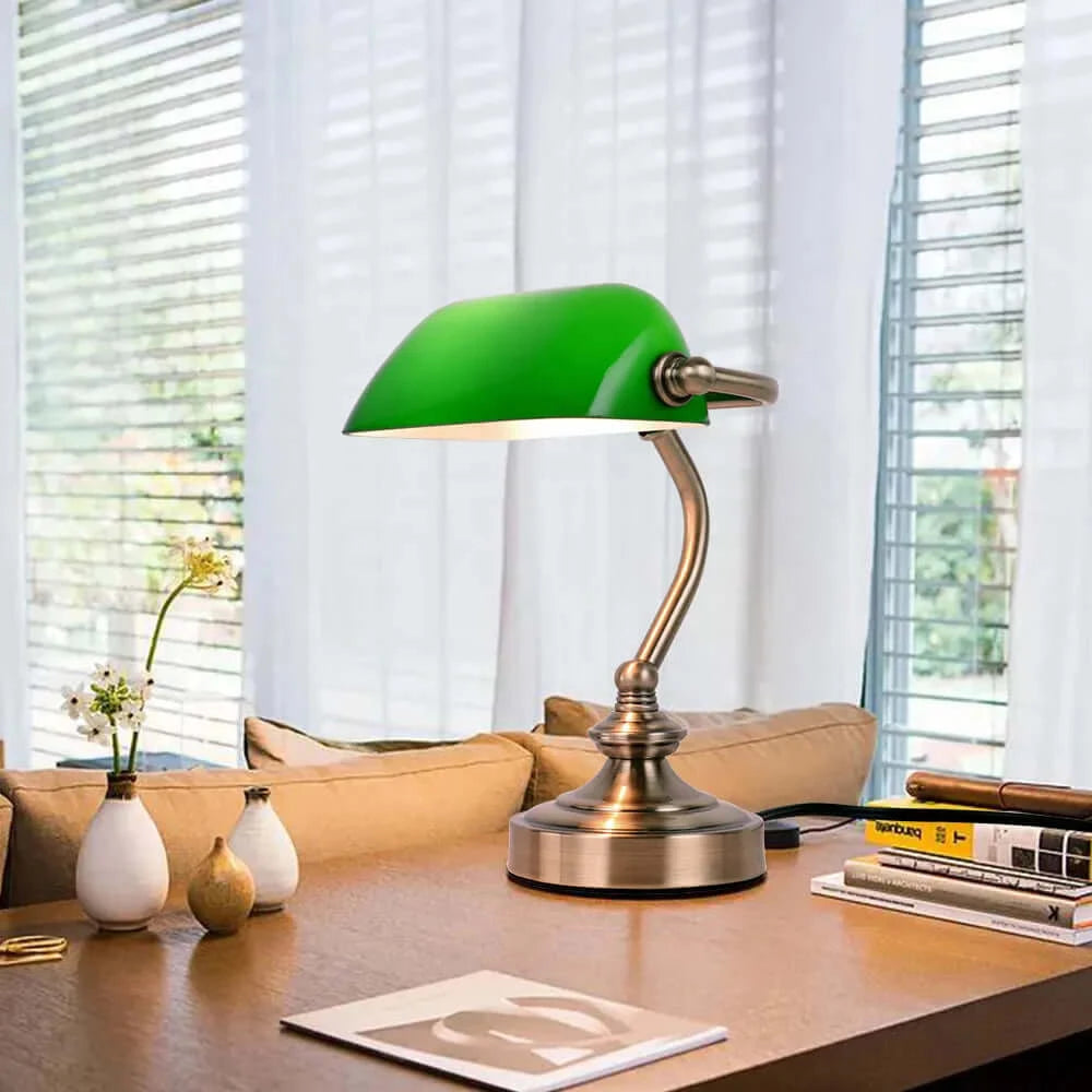 Lava Lamps for Flea Markets to Catch the EyeChic Retro Mini Desk Lamp - Green Lampshade, Ideal for Bedroom and Office Lava Lamps for Flea Markets to Catch the EyeChic Retro Mini Desk Lamp - Green Lampshade, Ideal for Bedroom and Office