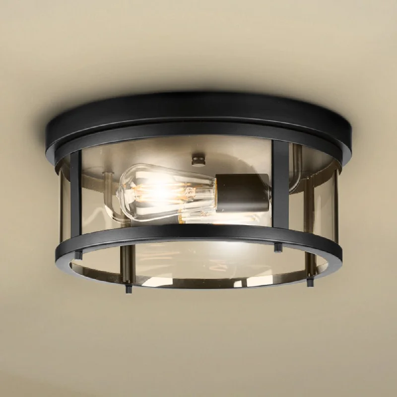 Explosion - Proof Industrial Lighting for Hazardous LocationsUHP1524 Farmhouse Outdoor Ceiling Light, 5-3/4''H x 12-5/8"W x 12-5/8''D, Matte Black Finish, Bankstown Collection Explosion - Proof Industrial Lighting for Hazardous LocationsUHP1524 Farmhouse Outdoor Ceiling Light, 5-3/4''H x 12-5/8"W x 12-5/8''D, Matte Black Finish, Bankstown Collection