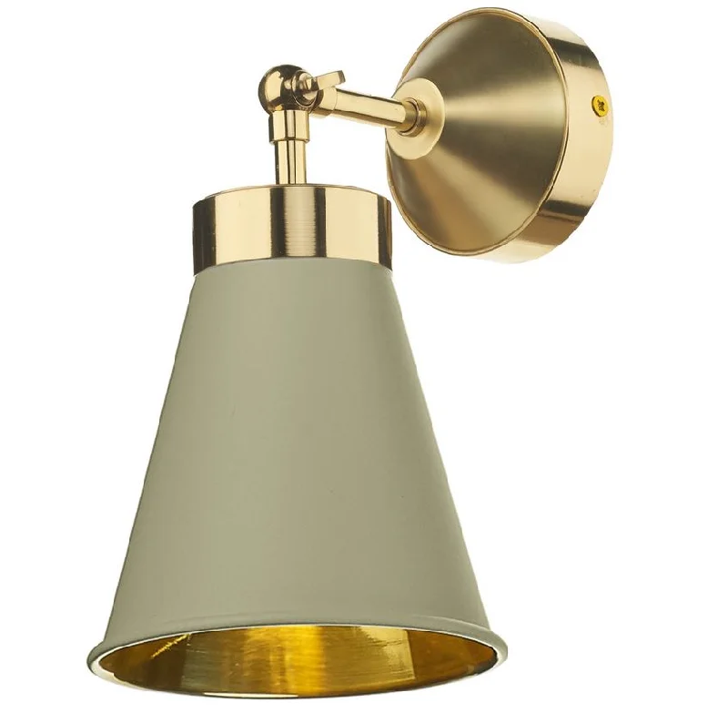 rustic farmhouse wall lamps with wooden accents for cozy bedroomsHyde Brass and Pebble (Neutral) Single Wall Light - ID 10113 rustic farmhouse wall lamps with wooden accents for cozy bedroomsHyde Brass and Pebble (Neutral) Single Wall Light - ID 10113