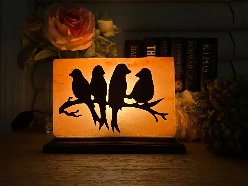Himalayan Salt Lamps for Bedroom AmbianceHimalayan Salt Birds Sitting on a Branch Lamp Himalayan Salt Lamps for Bedroom AmbianceHimalayan Salt Birds Sitting on a Branch Lamp