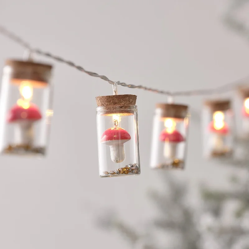 Solar - Powered String Lights for Energy - Saving Backyards1.5m Glass Bottle and Mushroom LED Fairy Lights Solar - Powered String Lights for Energy - Saving Backyards1.5m Glass Bottle and Mushroom LED Fairy Lights