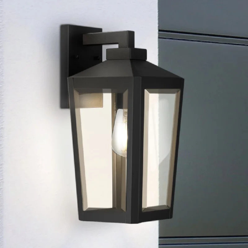 Industrial Exit Sign Lighting for Quick EvacuationUQL1742 Modern Farmhouse Outdoor Wall Sconce, 15.50''H x 7.00''W x 8.25''D, Matte Black Finish, Williston Collection Industrial Exit Sign Lighting for Quick EvacuationUQL1742 Modern Farmhouse Outdoor Wall Sconce, 15.50''H x 7.00''W x 8.25''D, Matte Black Finish, Williston Collection