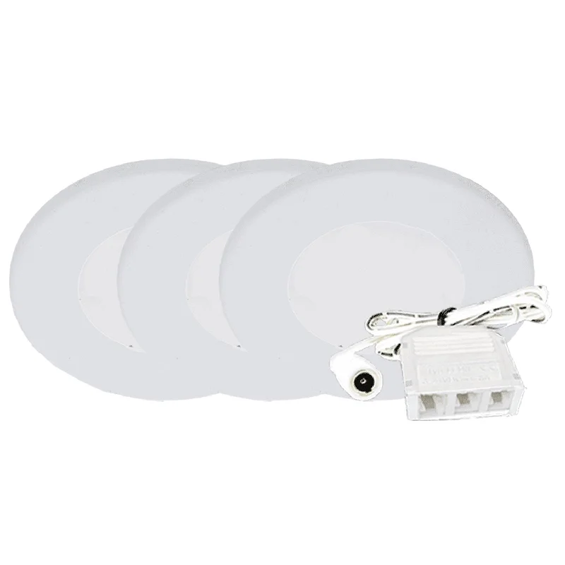 Solar - Powered String Lights for Energy - Saving BackyardsWestgate PL12-3KIT-40K-WH, 12V 2W 3" Round Slim LED Puck Light, 120 Lumens - White Solar - Powered String Lights for Energy - Saving BackyardsWestgate PL12-3KIT-40K-WH, 12V 2W 3" Round Slim LED Puck Light, 120 Lumens - White