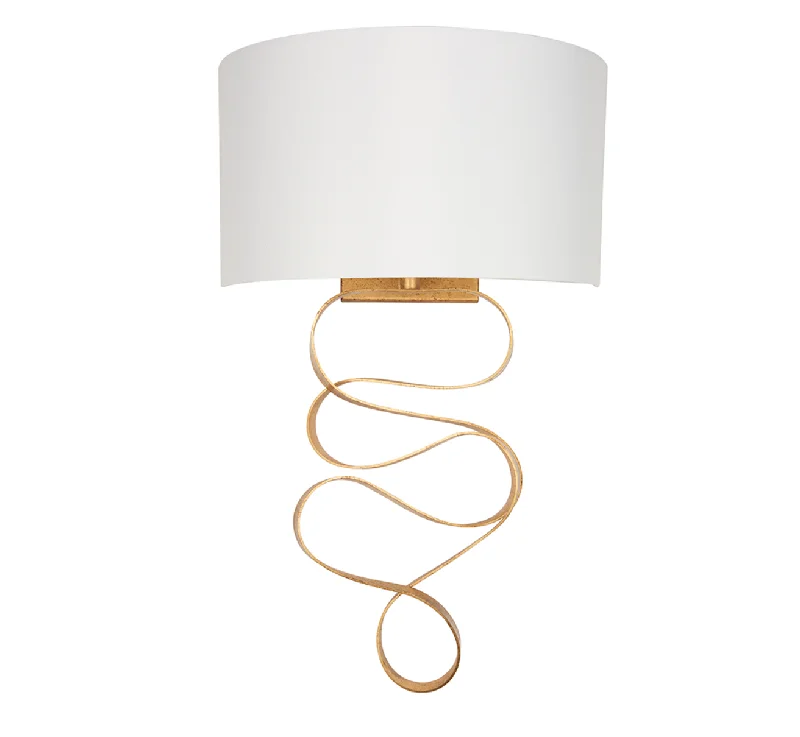 bohemian wall lamps with colorful glass for an eclectic hallwayGold ribbon wall light with ivory shade - ID 11724 bohemian wall lamps with colorful glass for an eclectic hallwayGold ribbon wall light with ivory shade - ID 11724