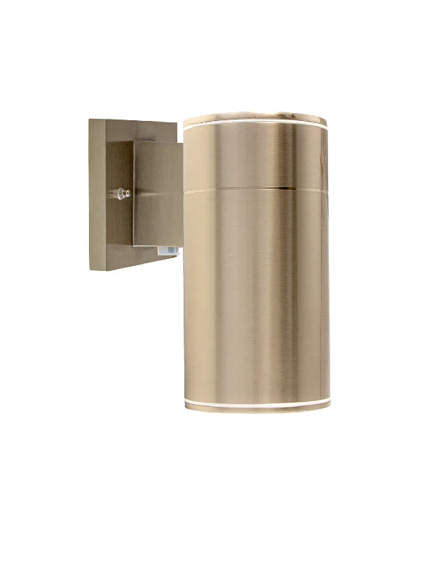 Recessed lights with a sleek, modern design for contemporary homesLED Outdoor Wall Cylinder Downlight, 15 watt, Selectable CCT, Bronze or Brushed Nickel