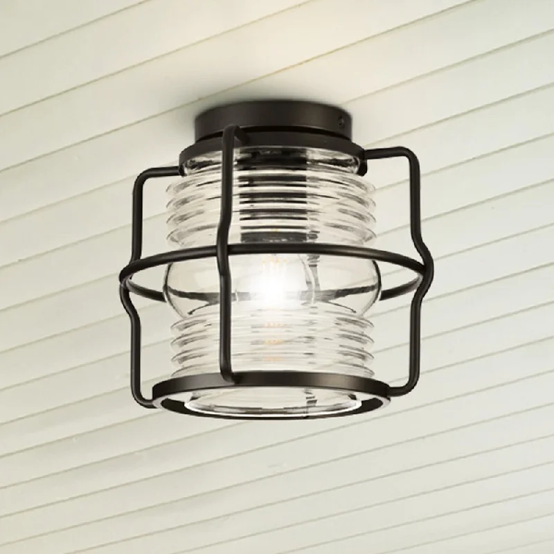 Industrial Lighting for Food Processing FactoriesUHP1470 Coastal Outdoor Ceiling Light, 8-11/16''H x 9-3/4"W x 9-3/4''D, Matte Black Finish, Laramie Collection Industrial Lighting for Food Processing FactoriesUHP1470 Coastal Outdoor Ceiling Light, 8-11/16''H x 9-3/4"W x 9-3/4''D, Matte Black Finish, Laramie Collection