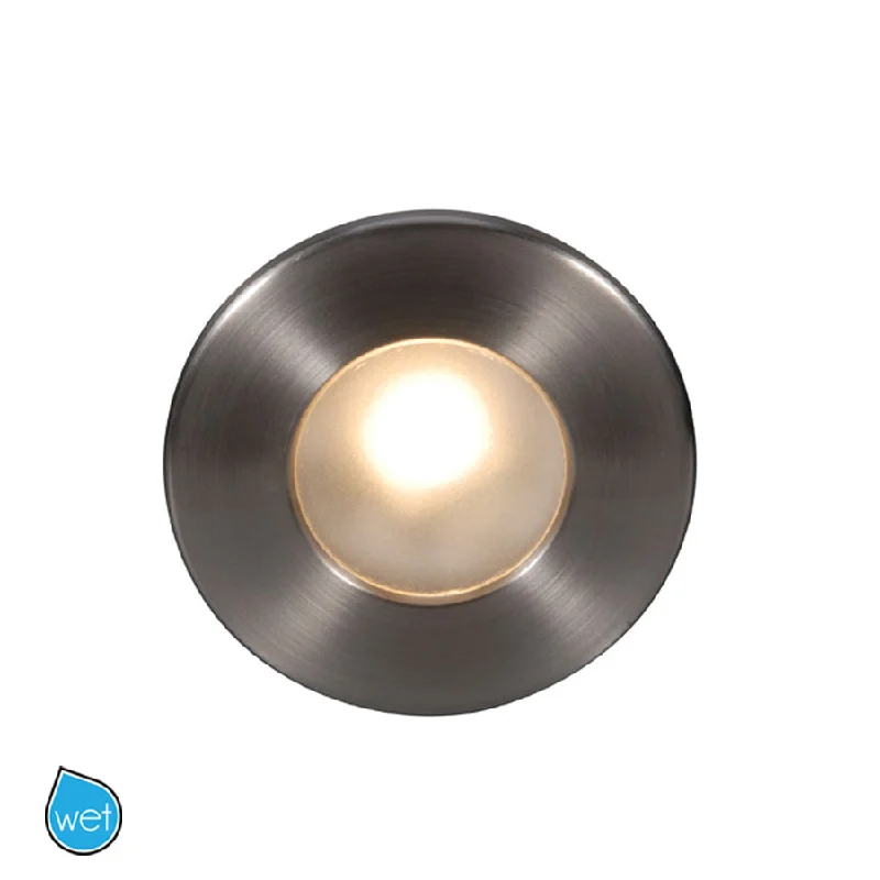 Recessed lights for closets to make finding items easierLedme White Color LED Step & Wall Light in Brushed Nickel
