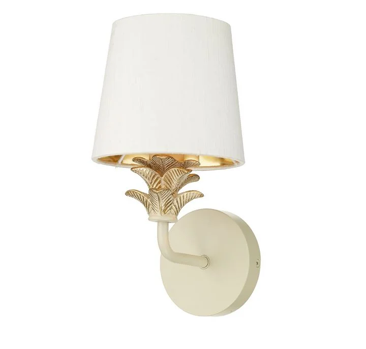 ceramic wall lamps with hand - painted designs for an artistic touchCabana Cream/Gold Wall Light (shade sold separately) - ID 6962 ceramic wall lamps with hand - painted designs for an artistic touchCabana Cream/Gold Wall Light (shade sold separately) - ID 6962