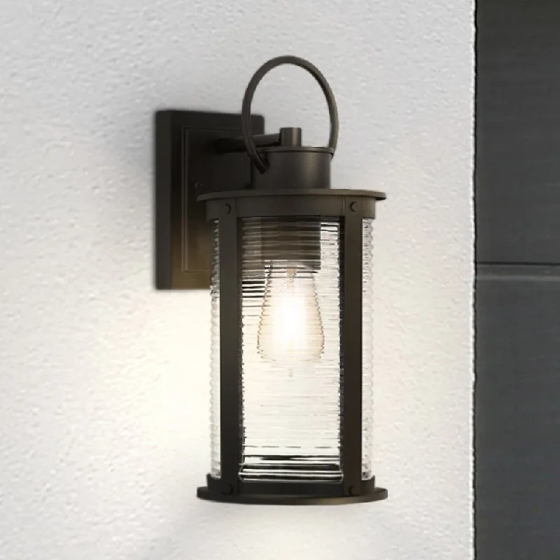 Corrosion - Resistant Industrial Lighting for Coastal FactoriesUQL1922 Nautical Outdoor Wall Sconce, 15.5''H x 6.5''W x 7.75''D, Matte Black Finish, Jasper Collection Corrosion - Resistant Industrial Lighting for Coastal FactoriesUQL1922 Nautical Outdoor Wall Sconce, 15.5''H x 6.5''W x 7.75''D, Matte Black Finish, Jasper Collection