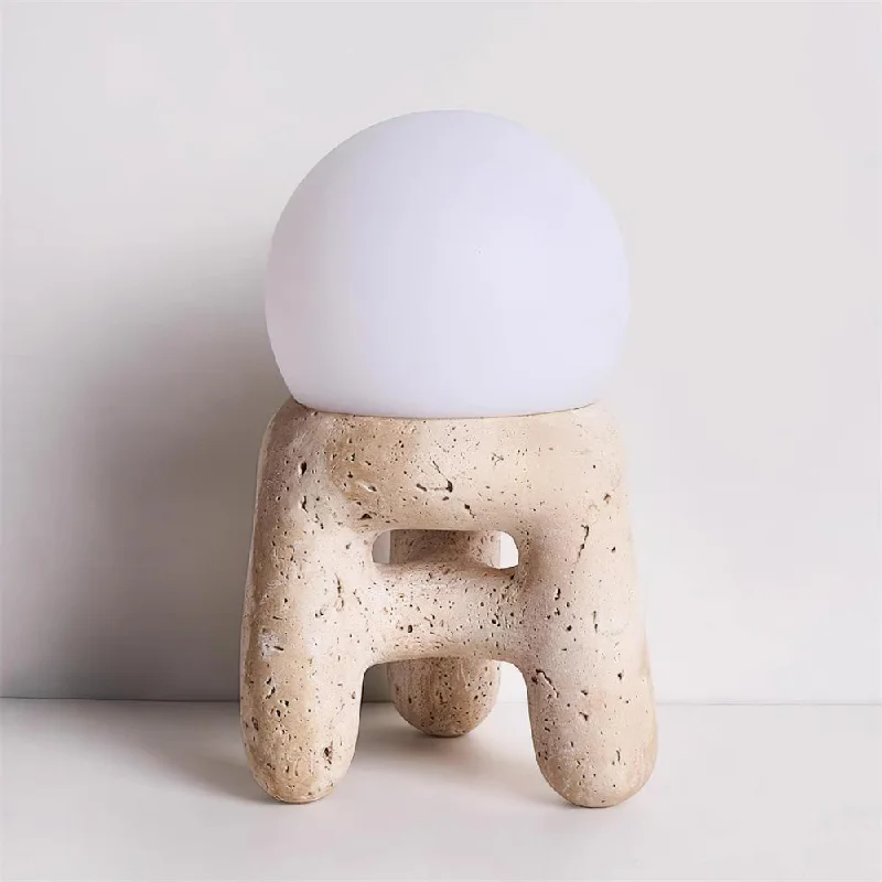 Beige & White