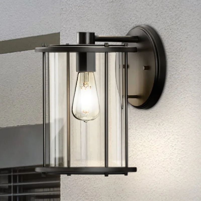 Industrial Lighting for Metal Fabrication ShopsUHP1528 Farmhouse Outdoor Wall Sconce, 11-1/2''H x 9-1/4"W x 8''D, Matte Black Finish, Bankstown Collection Industrial Lighting for Metal Fabrication ShopsUHP1528 Farmhouse Outdoor Wall Sconce, 11-1/2''H x 9-1/4"W x 8''D, Matte Black Finish, Bankstown Collection