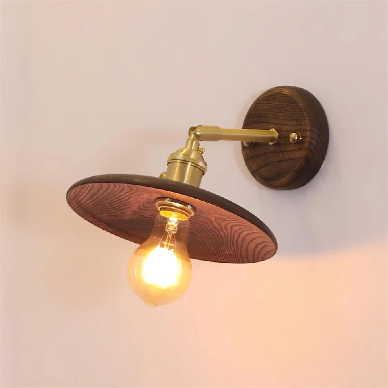 Brass & Walnut Color