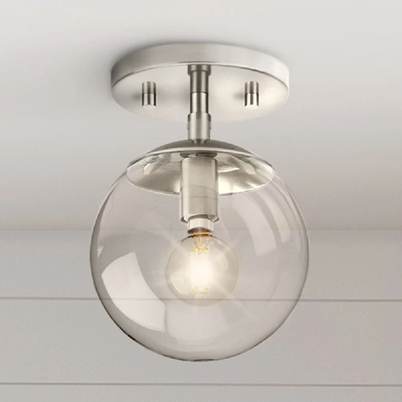 Explosion - Proof Industrial Lighting for Hazardous LocationsUHP4441 Minimalist Indoor Ceiling Light, 7-7/8''H x 5-7/8"W x 5-7/8''D, Brushed Nickel Finish, Canton Collection Explosion - Proof Industrial Lighting for Hazardous LocationsUHP4441 Minimalist Indoor Ceiling Light, 7-7/8''H x 5-7/8"W x 5-7/8''D, Brushed Nickel Finish, Canton Collection