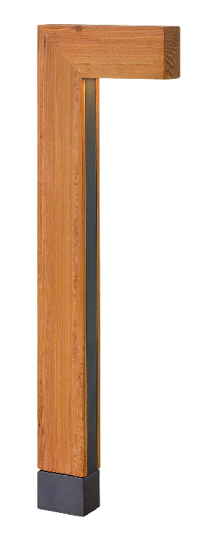 Recessed lights for eco - friendly homes with sustainable materialsAtlantis Large LED Path Light in Cedar